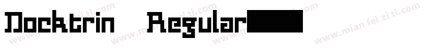 Docktrin Regular字体转换